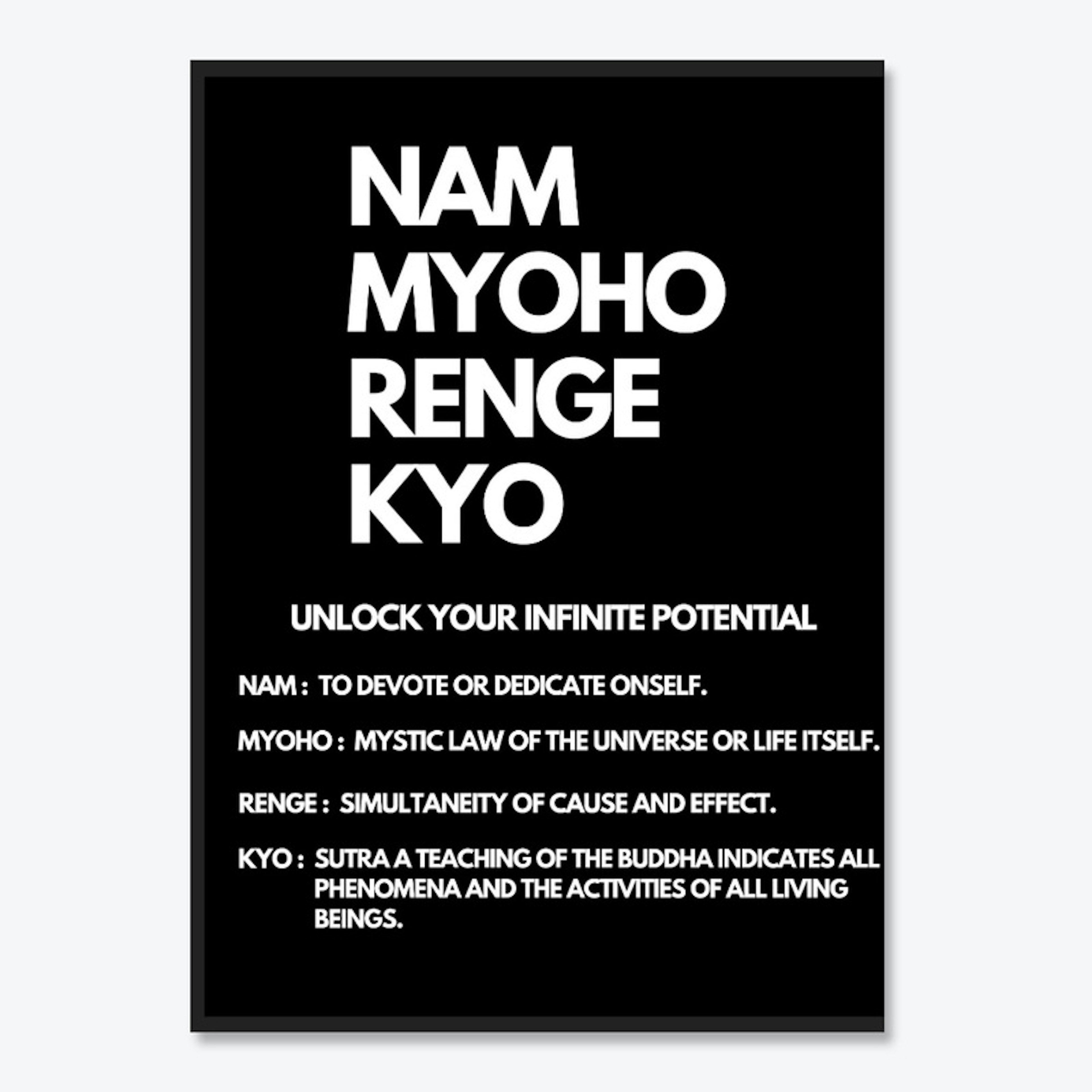 Nam Myoho Renge Kyo Sticker